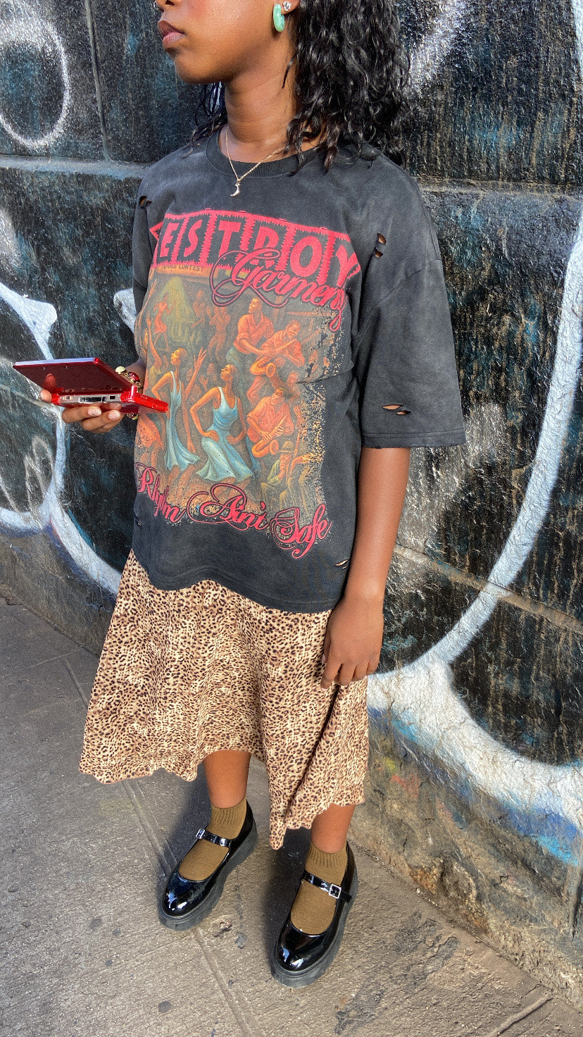 "RHYTHM AIN'T SAFE" TEE