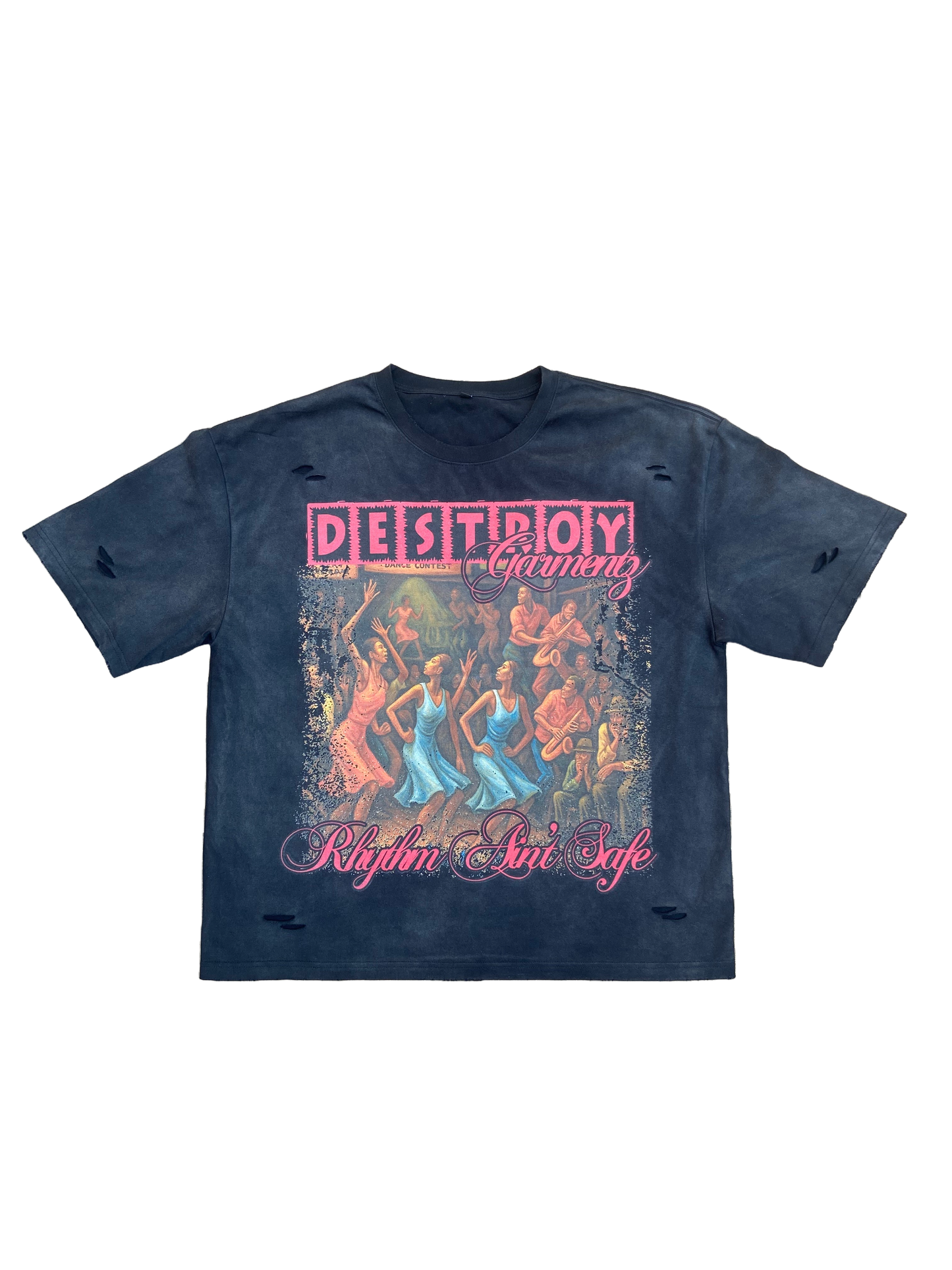 "RHYTHM AIN'T SAFE" TEE