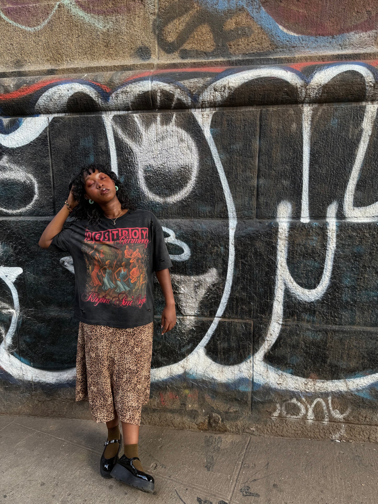"RHYTHM AIN'T SAFE" TEE