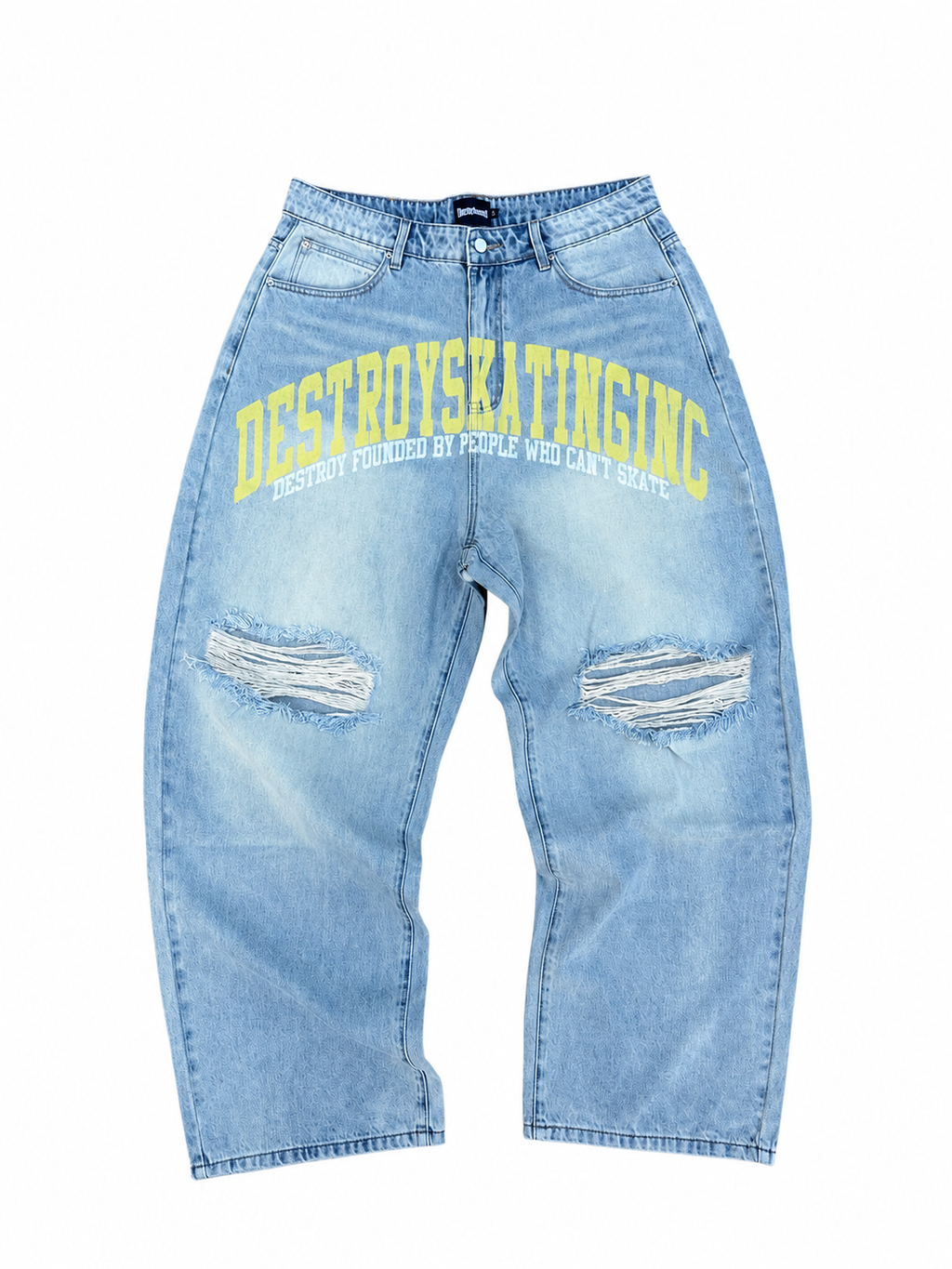 "WASHED BLUE" SKATEBOARD P BAGGY DENIM