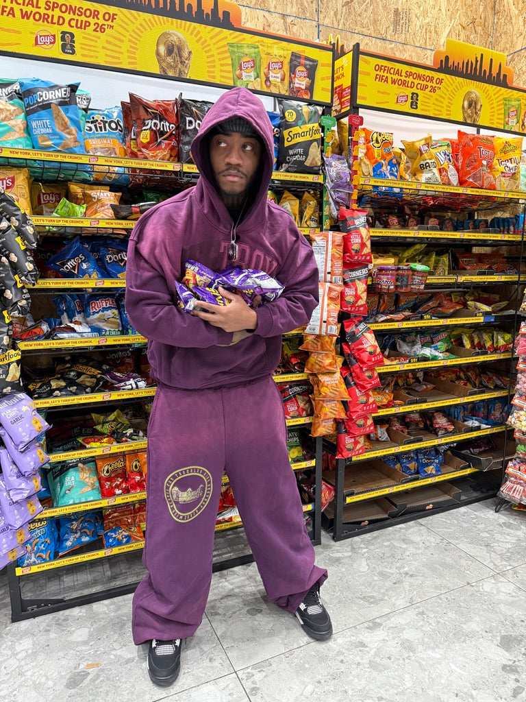 "PURPLE NURPLE" TROUBLED KID HOODIE