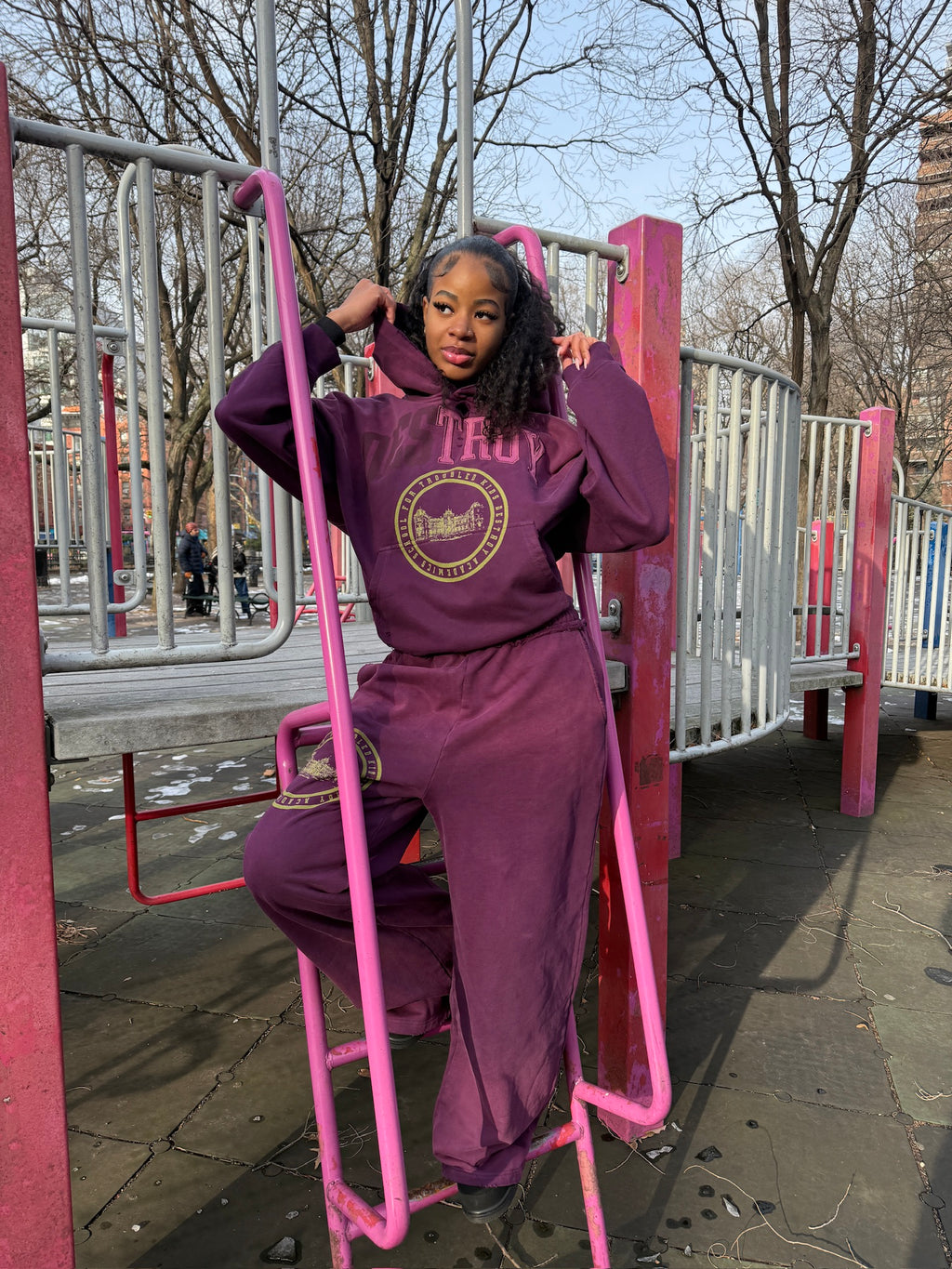 "PURPLE NURPLE" ACADEMIC SWEATPANTS