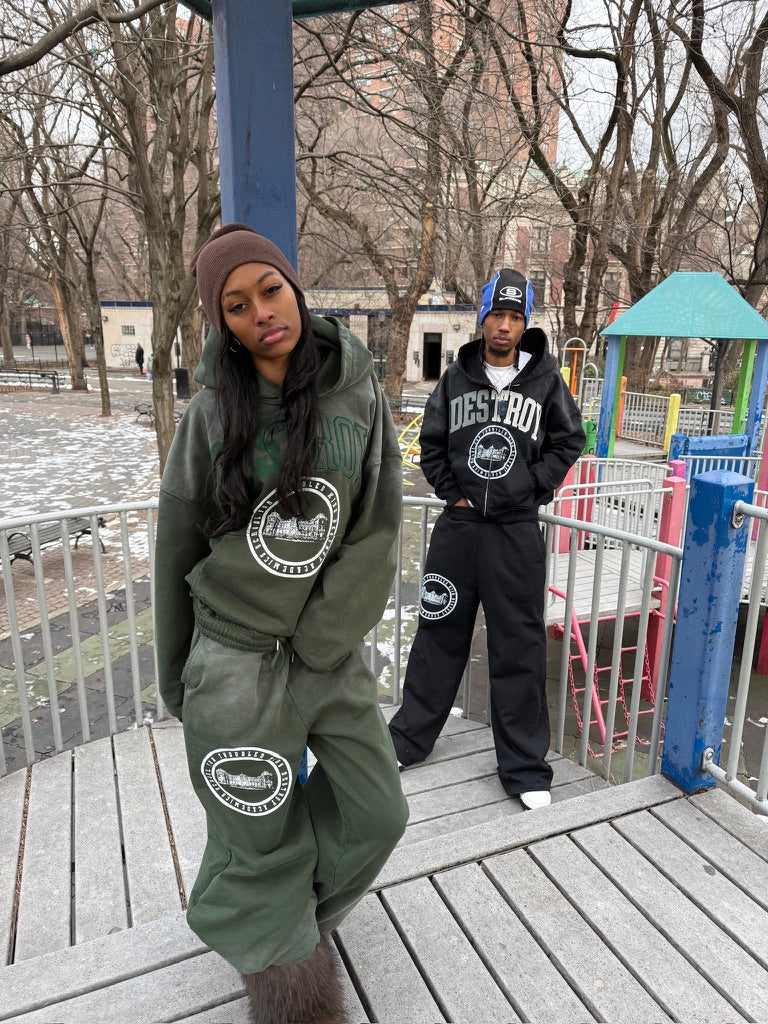 "SAGE GREEN" ACADEMIC SWEATPANTS