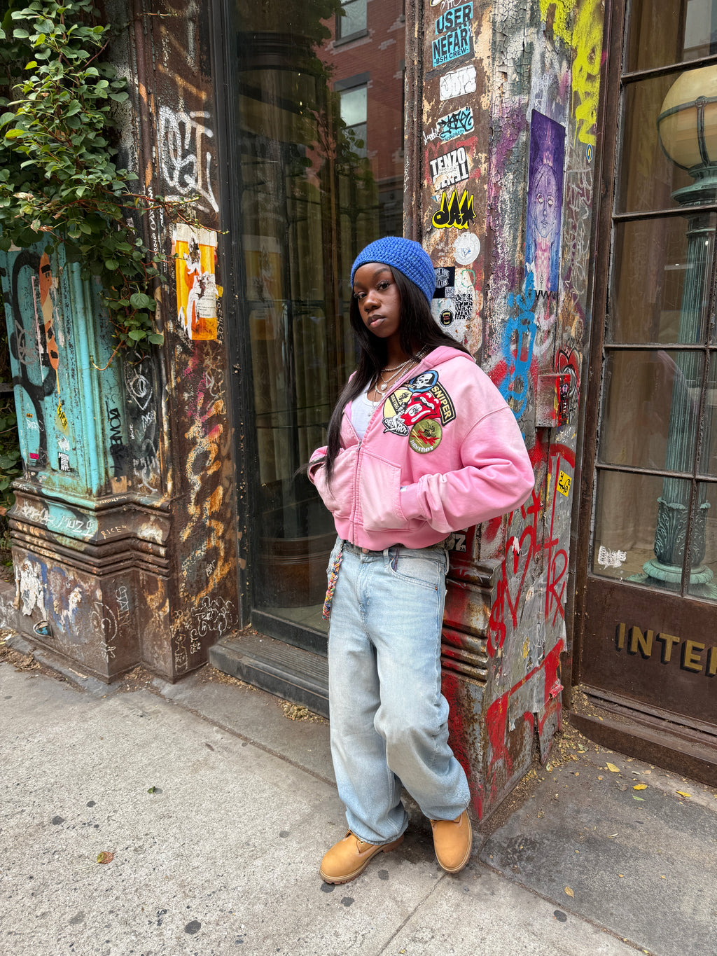 Starburst Pink "Air Force" Zip-Up