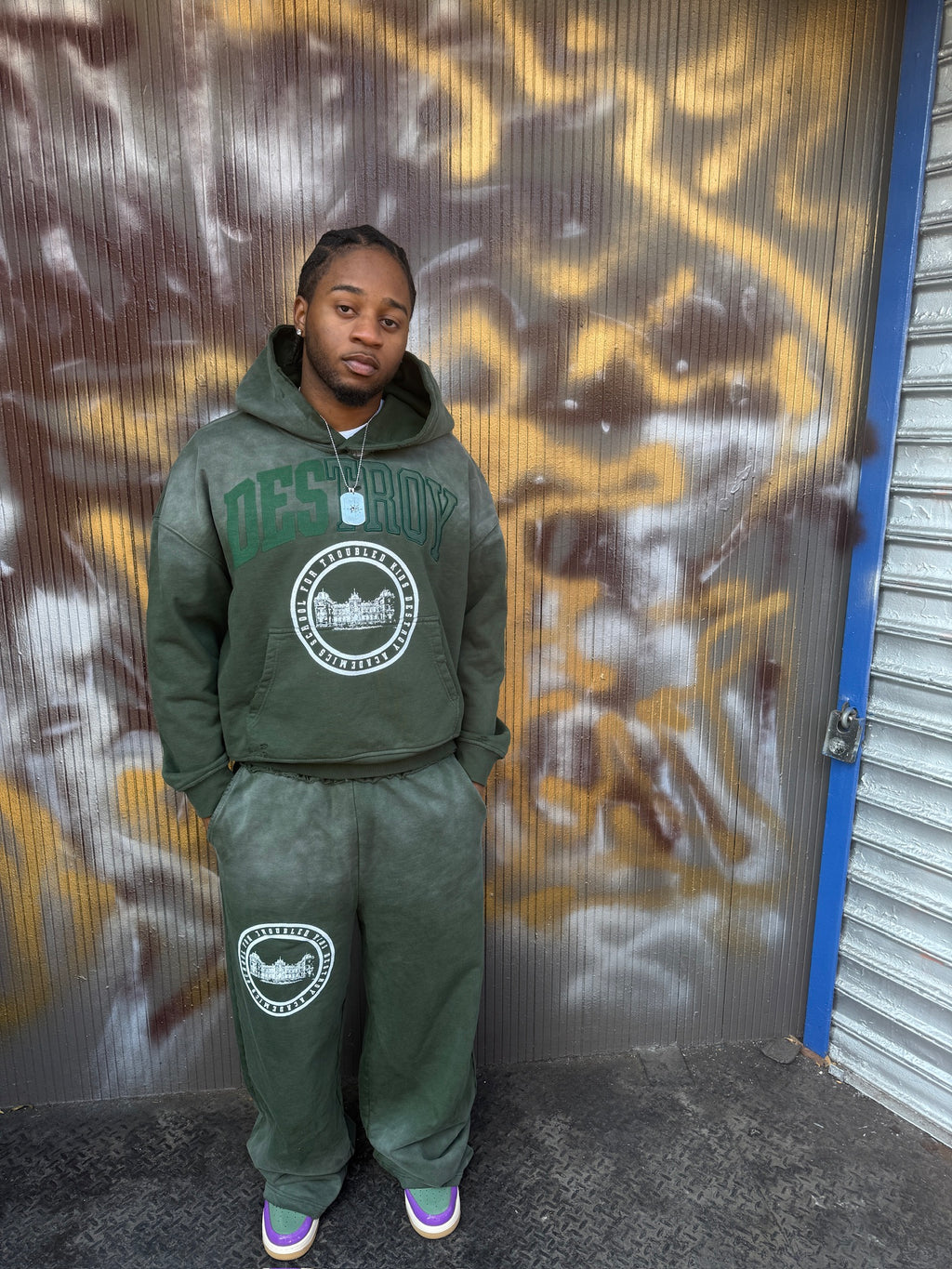 "SAGE GREEN" ACADEMIC SWEATPANTS