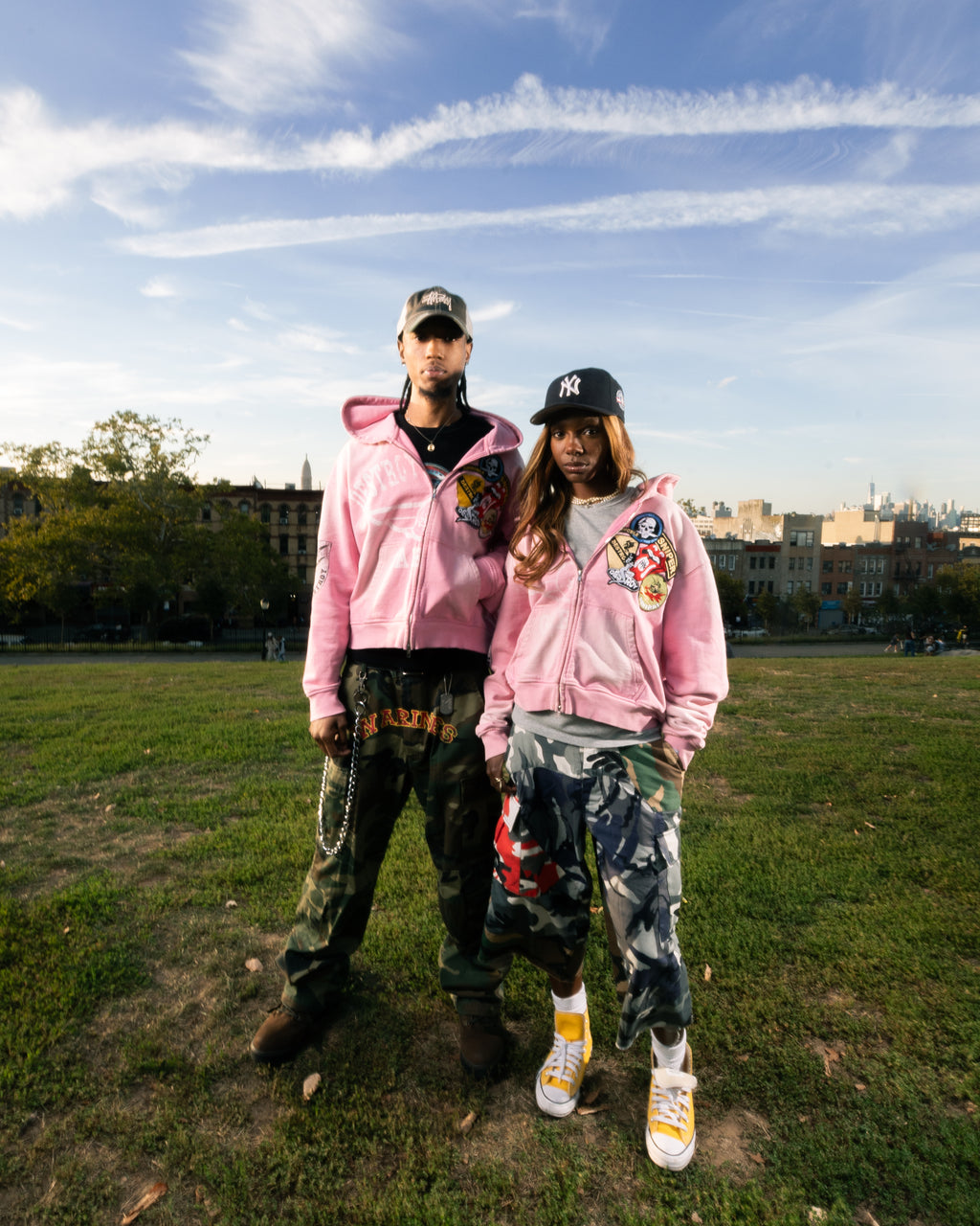 Starburst Pink "Air Force" Zip-Up