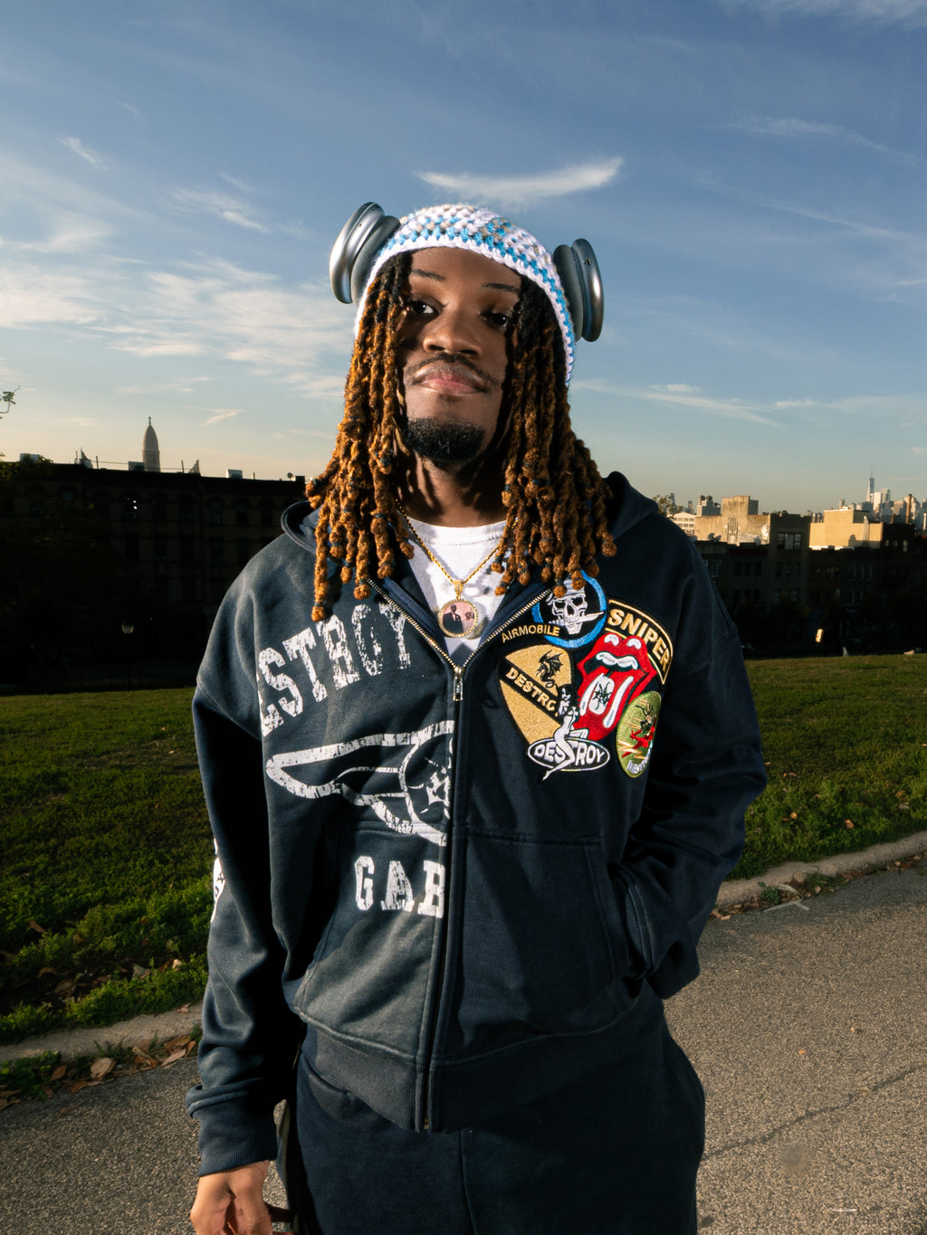 Navy "Air Force" Zip-Up