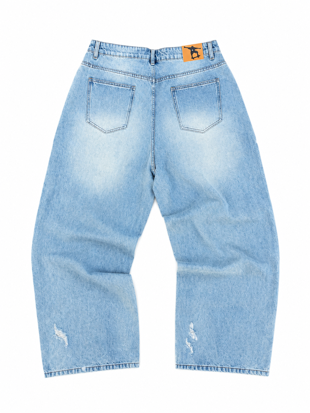 "WASHED BLUE" SKATEBOARD P BAGGY DENIM