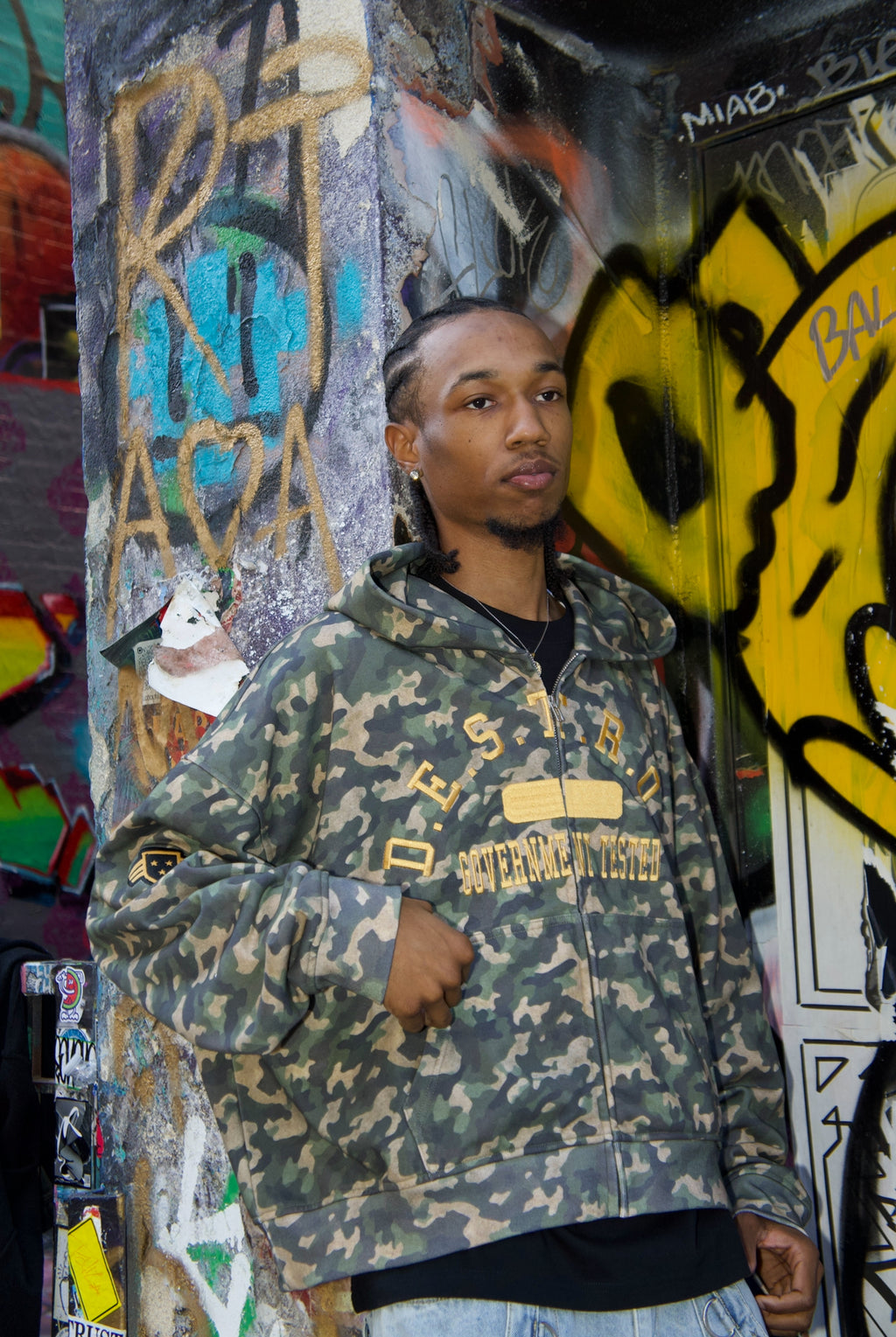 "Government Tested" Camo Zip-Up