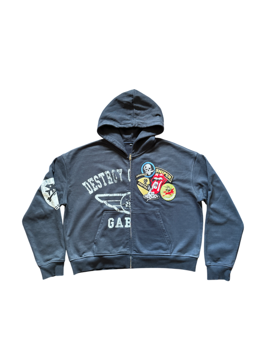 Navy "Air Force" Zip-Up