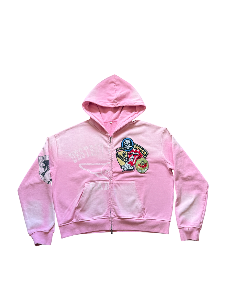 Starburst Pink "Air Force" Zip-Up