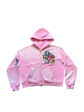 Starburst Pink "Air Force" Zip-Up