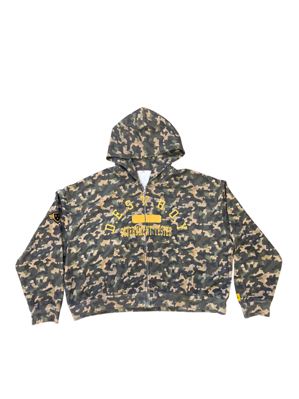 "Government Tested" Camo Zip-Up