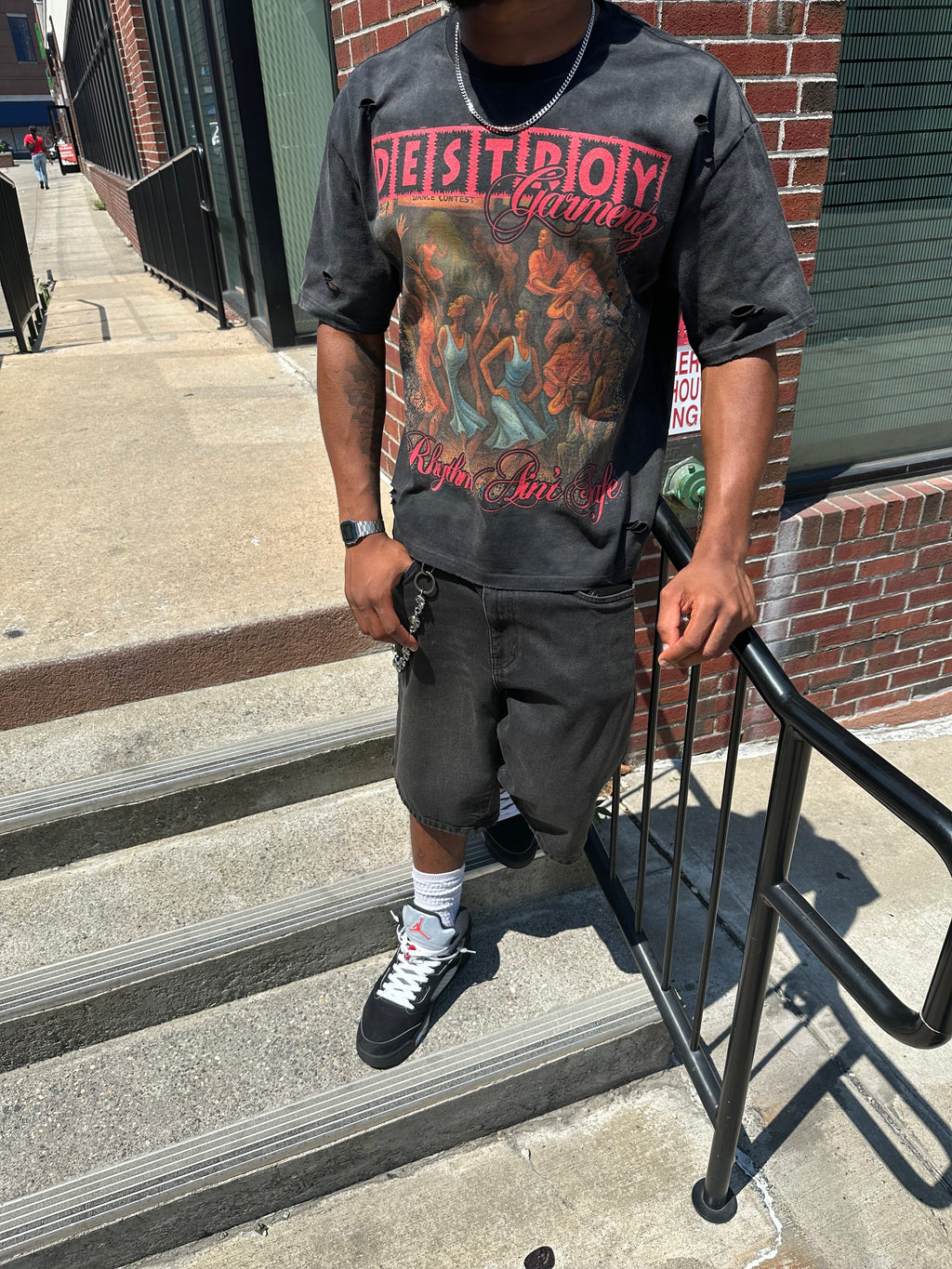 "RHYTHM AIN'T SAFE" TEE