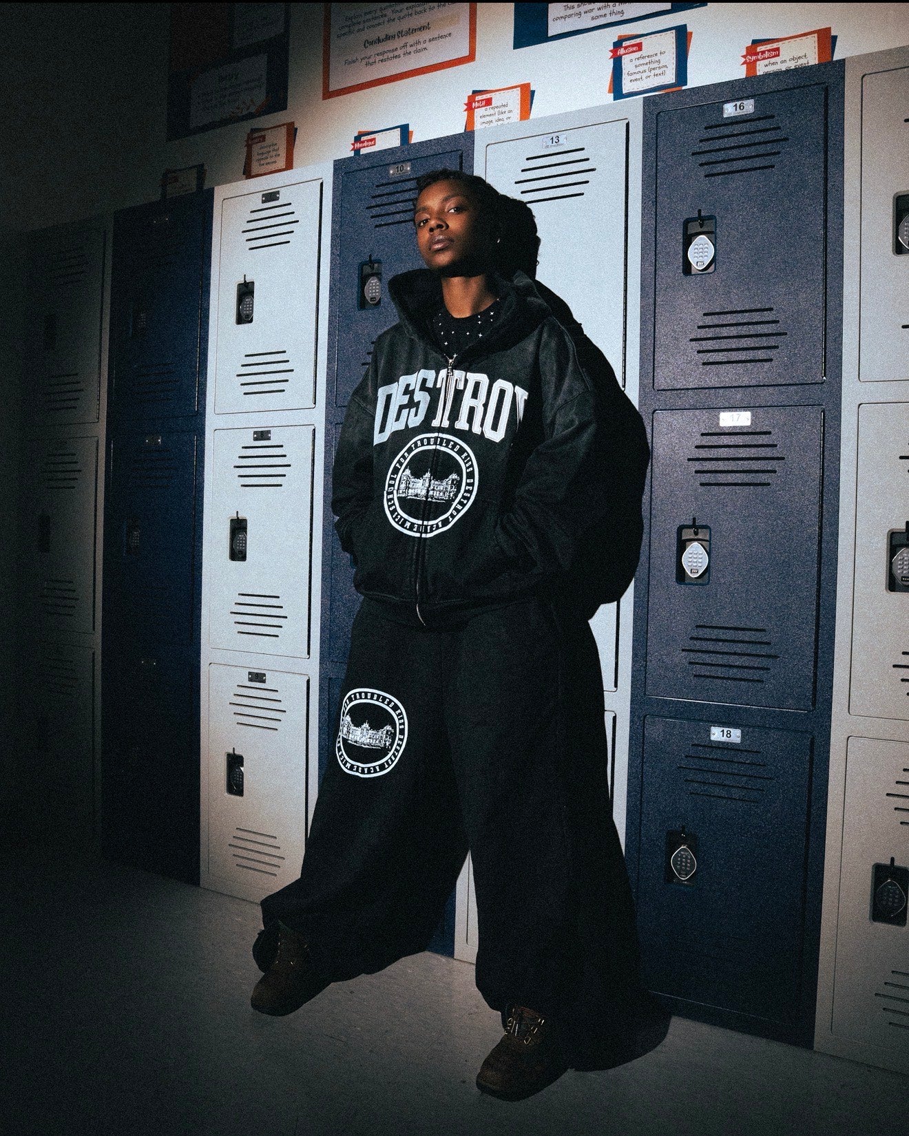 "ONYX" TROUBLED KID ZIP-UP