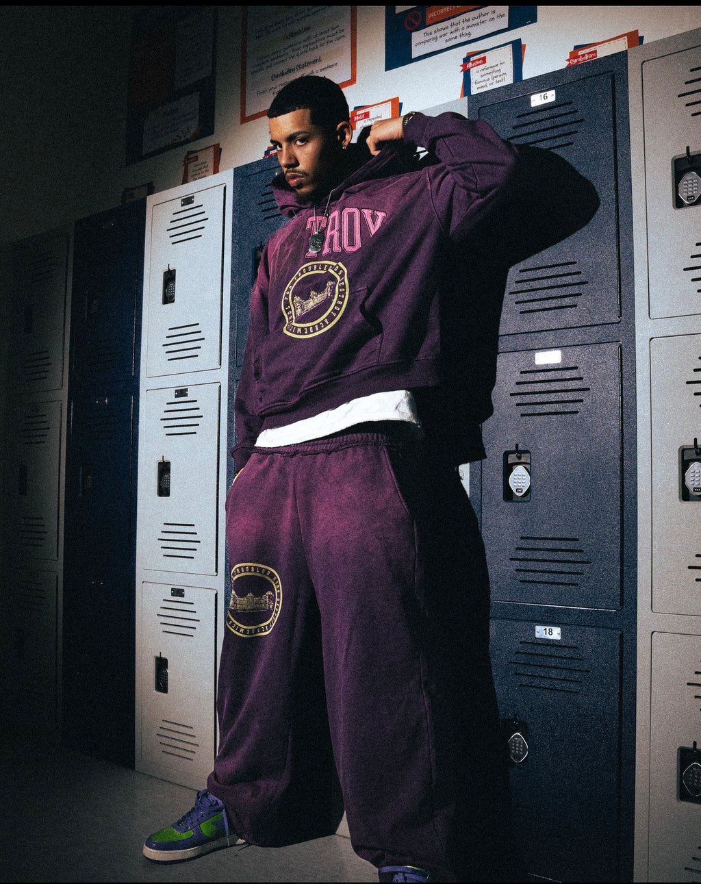 "PURPLE NURPLE" ACADEMIC SWEATPANTS