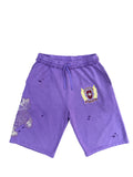 "SCHOOL SPIRIT" LILAC 3/4 SHORTS