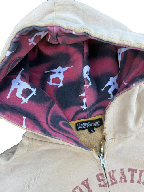 "HONEY YELLOW" CANT SKATE ZIP-UP