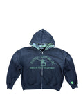 "MIDNIGHT GREEN" CANT SKATE ZIP-UP