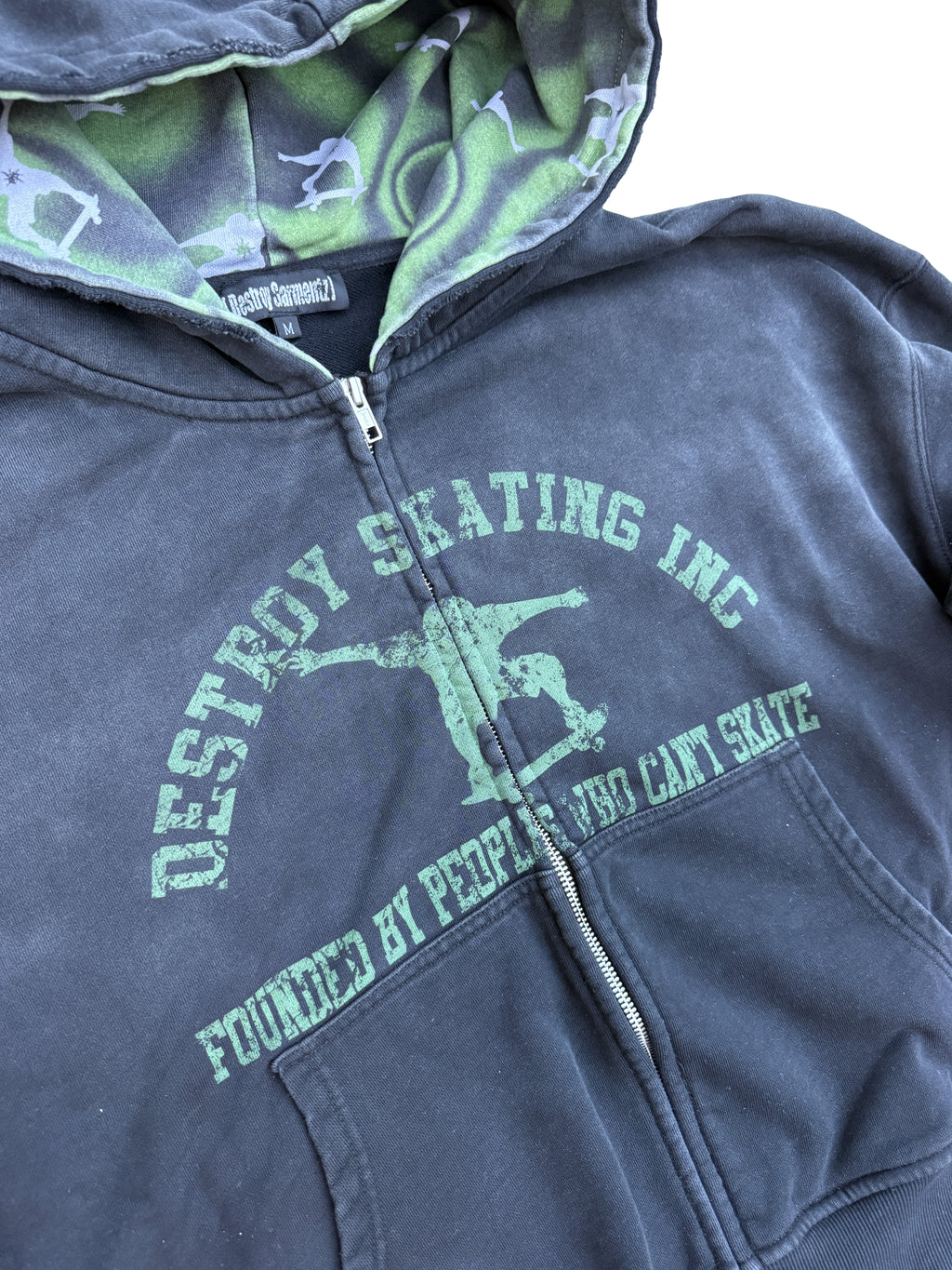 "MIDNIGHT GREEN" CANT SKATE ZIP-UP