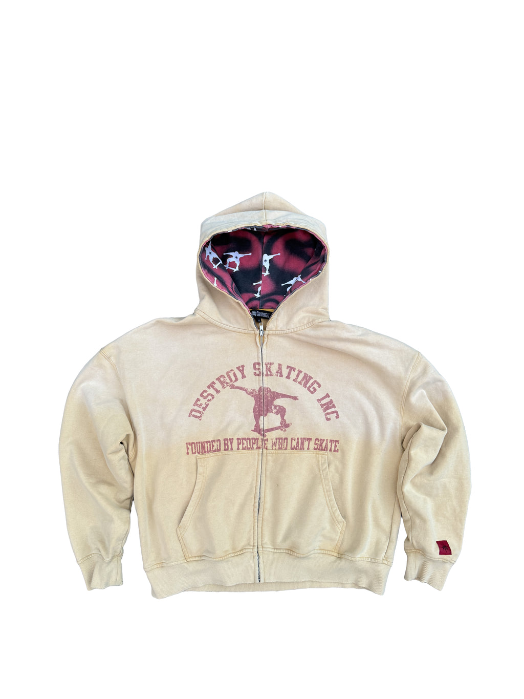 "HONEY YELLOW" CANT SKATE ZIP-UP
