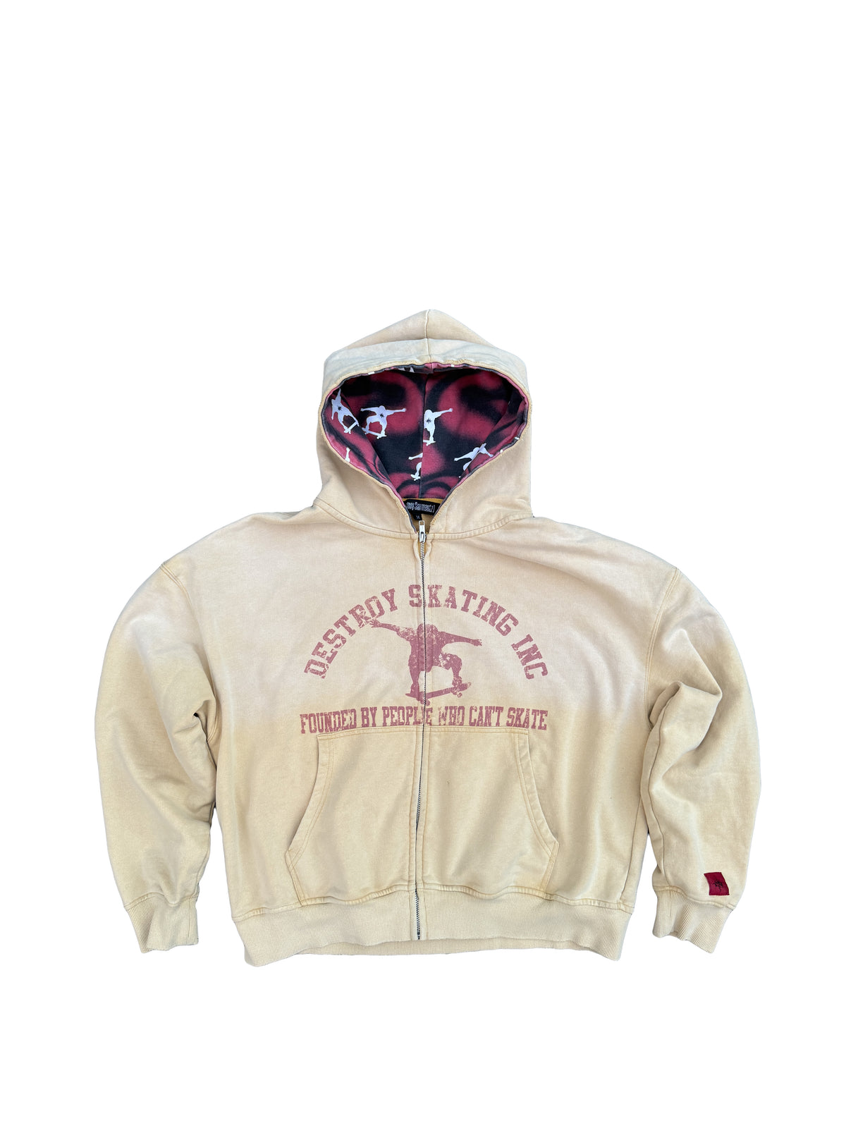 "HONEY YELLOW" CANT SKATE ZIP-UP